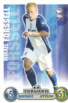 Mikael Forssell Birmingham City 2007/08 Topps Match Attax #47